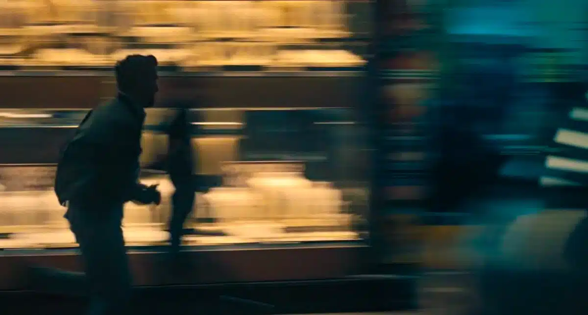 Man running in the city streets